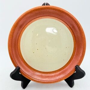 vintage small plate Sial Hors Serie art pottery, Gaétan Beaudin speckled Cerval